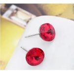  Kirschförmiges Schmuckset, Bright Siam, verziert mit Swarovski-Kristallen