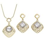  Rhombus-Schmuckset, verziert mit Swarovski-Kristallen