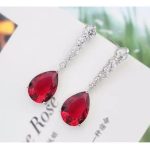  Tropfenförmiges Schmuckset, Indian Pink