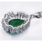  Tropfenförmiges Schmuckset, Grün