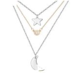  Stern und Mond, dreifache Halskette