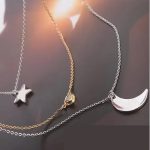  Stern und Mond, dreifache Halskette