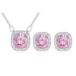  Abgerundetes Schmuckset, Pink
