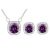  Abgerundetes Schmuckset, Amethyst
