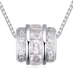 Halskette mit Perlenanhänger, Kristall