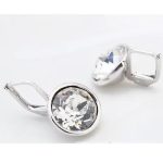  Mini-Piercing-Ohrringe, Kristall, verziert mit Swarovski-Kristallen