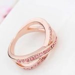  Einzigartiger Ring, Hellrosa, 6,5