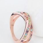  Einzigartiger Ehering, mehrfarbig, 7,5