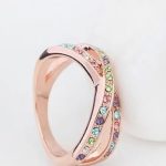  Einzigartiger Ring, mehrfarbig, 8,5