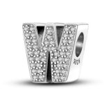 Silberanhänger, Buchstabe, W