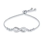 Silbernes Tennisarmband, endlos, Kristall