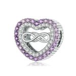 Silberanhänger, Herz mit dem Unendlichkeitssymbol