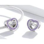 Silberanhänger, Herz mit dem Unendlichkeitssymbol