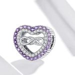 Silberanhänger, Herz mit dem Unendlichkeitssymbol