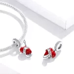 Silberner Anhänger, Gitarre mit Herz