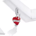 Silberner Anhänger, Gitarre mit Herz