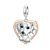 Silberanhänger, Herz mit Welpe