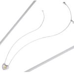 Silberne Herzkette mit vergoldetem Herz