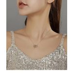 Silberne Herzkette mit vergoldetem Herz