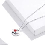 Silberne Halskette mit Stethoskop-Anhänger