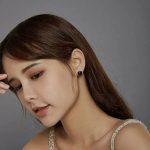 Silberohrringe, herzförmig, Sternenhimmel