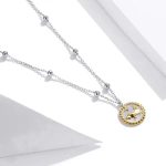 Silberne Halskette mit Büffelanhänger