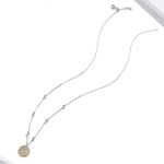 Silberne Halskette mit Büffelanhänger