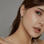 Silberohrringe mit Perlen