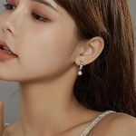 Silberohrringe mit Perlen