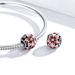 Silberanhänger, floral