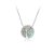 Silberne Halskette mit Lebensbaum-Anhänger