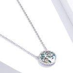 Silberne Halskette mit Lebensbaum-Anhänger