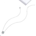 Silberne Halskette mit Lebensbaum-Anhänger