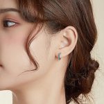 Silberohrringe, Opal