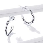 Silberne Ohrringe, Kette