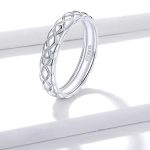 Silberring, geflochten, Größe 6