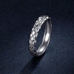 Silberring, geflochten, Größe 8