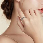 Silberring, geflochten, Größe 8