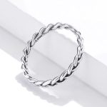  Silberring mit Flechtstruktur, Größe 6