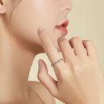  Silberring mit Flechtstruktur, Größe 8