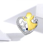 Silberanhänger mit Herzengel