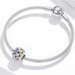 Silberanhänger, bunte Herzen