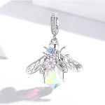 Silberanhänger, Biene, bunt