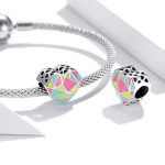 Silberanhänger, Herz, bunt