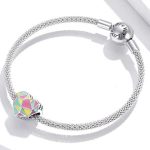 Silberanhänger, Herz, bunt