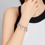 Silberarmband mit Herz, 17 cm
