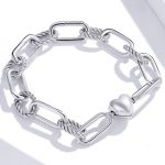 Silberarmband mit Herz, 19 cm