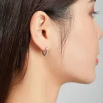 Silberohrringe, Kugel