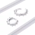 Silberohrringe, Kugel