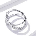 Silberring, doppelt, Größe 7